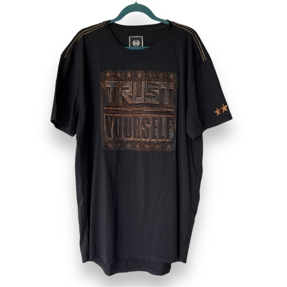 CR-24 Trust yourself Black Short Sleeve Mens Graphic T-Shirt
